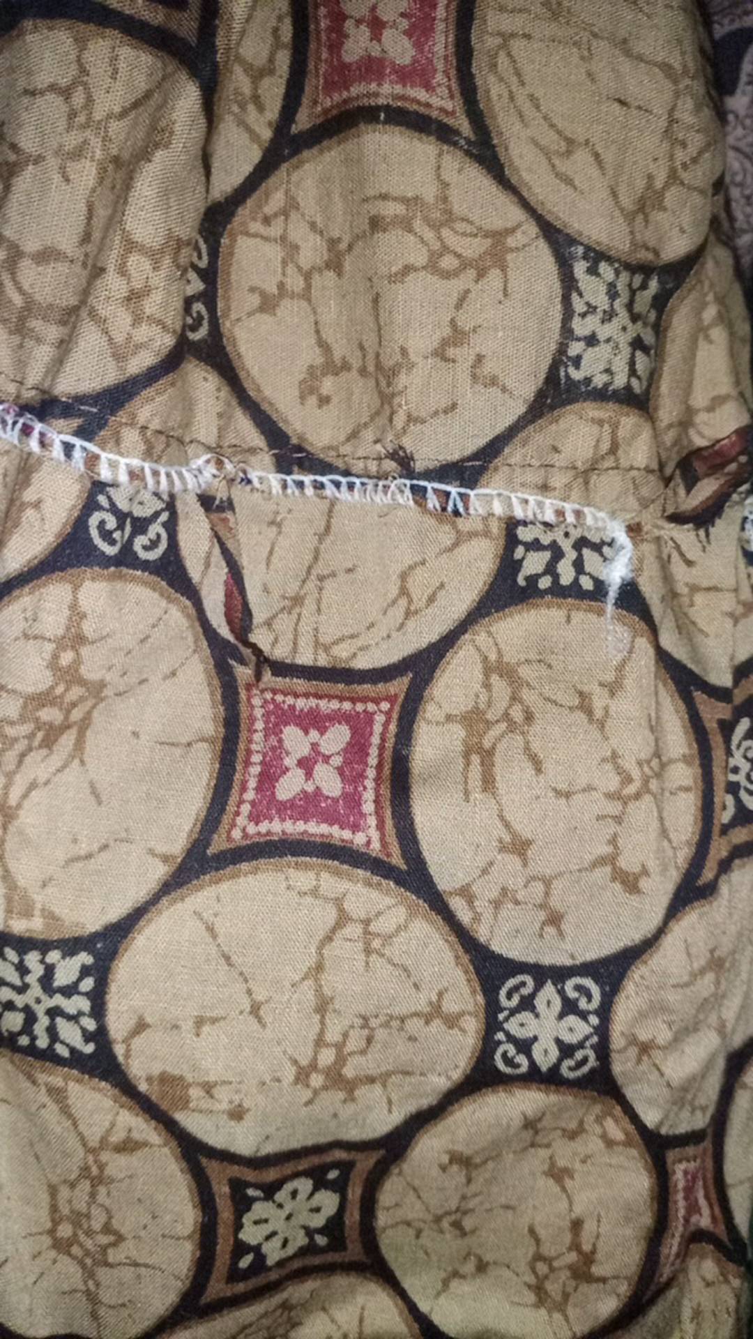 Tey-17 Batik Wanita Asj Sa Hrb026 Kenongo Kemeja Tosca Pendek