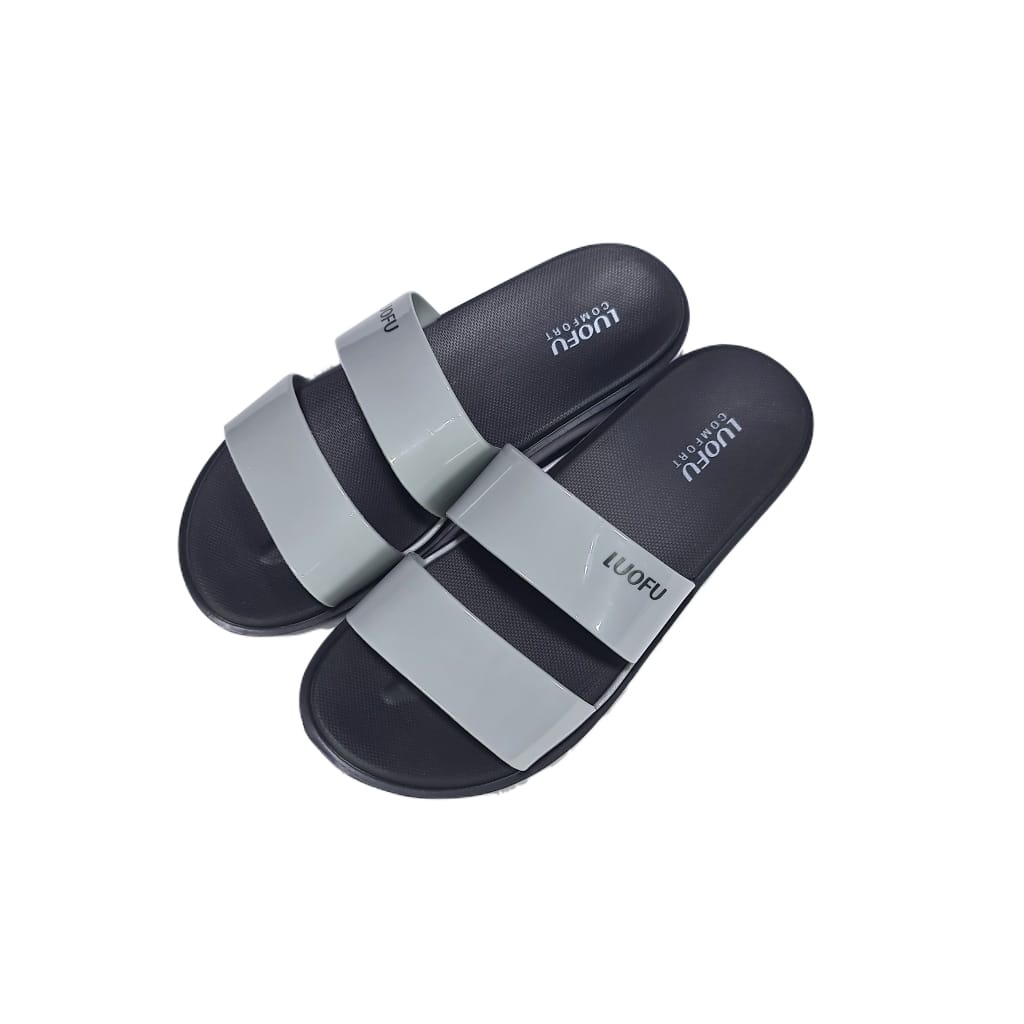 LUOFU ORIGINAL jelly sandal karet empuk murah wanita selop ban 2 import E7199A1-SH2WK