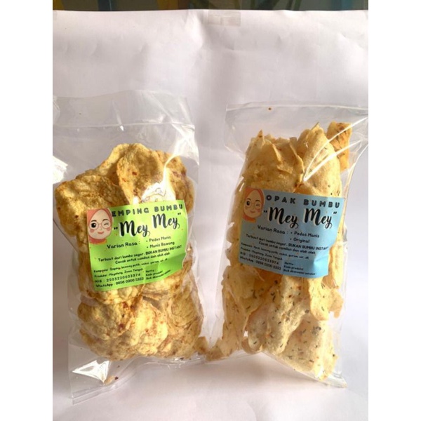 

Emping dan Opak Bumbu Mey-Mey