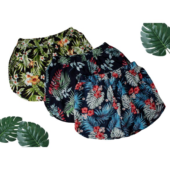 HIPNOP Celana Pendek Wanita Muniko Hot Pants Flower Rayon
