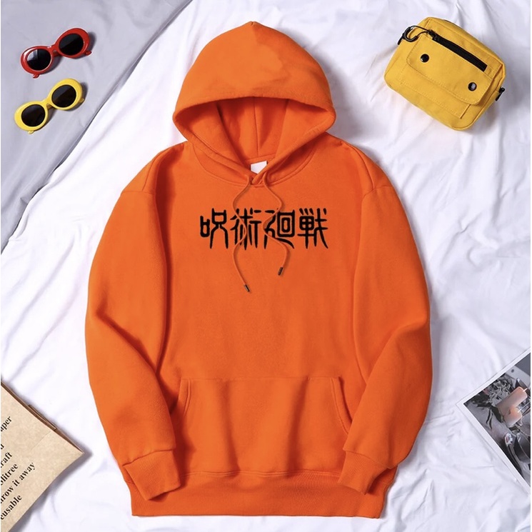 JUJUTSU KAISEN ANIME Jumper Hoodie II Sweater Hoodie Anime II Sweter Oblong Topi II SIZE M - XL ( Pria &amp; Wanita / Anak &amp; Dewasa )