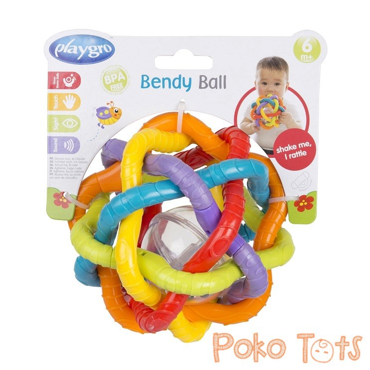Playgro Bendy Ball with Rattle Sound Mainan Bayi Bola Kerincing