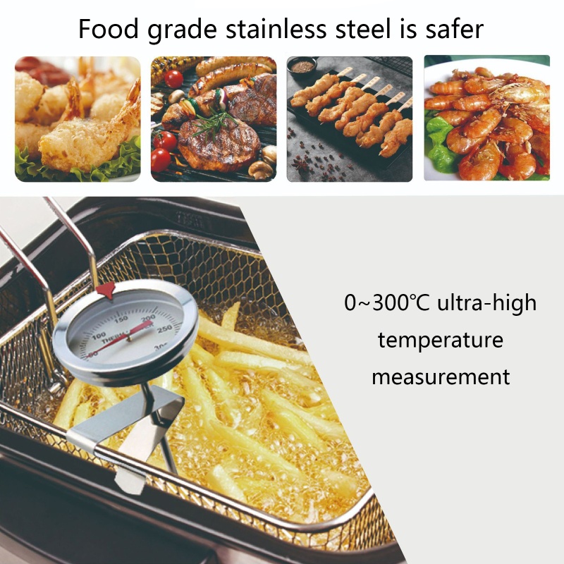 Termometer Oven Instan Bacaan Dalam Minyak Untuk Memasak BBQ Grill 2 Typ