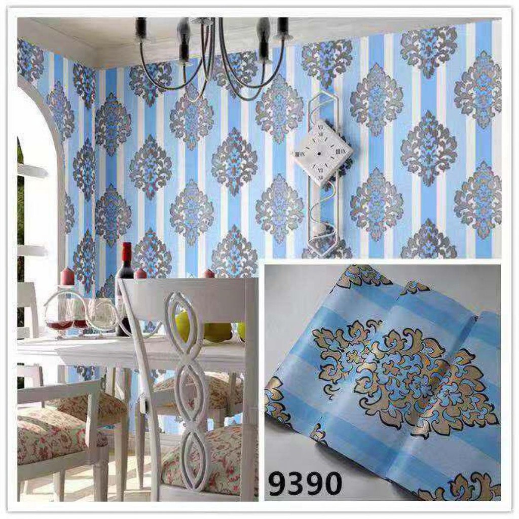 Home-Klik Wallpaper Stiker Dinding Bermotif Size 45cm x 10m - Kode 9390