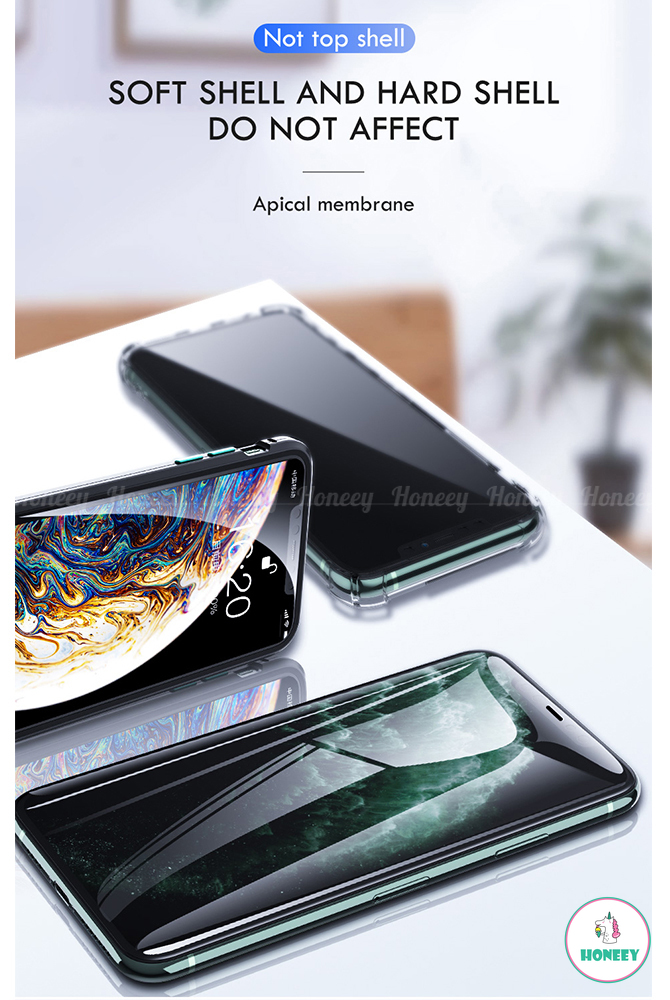 20D Full Curve Edge Tempered Glass Compatible for IPhone 12 11 Pro Max X XS Max XR 6s 7 8 Plus SE Screen Guard