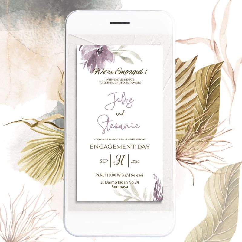 Undangan digital WEBSITE e invitation vidio dan Website pernikahan/tunangan/engagement/wedding