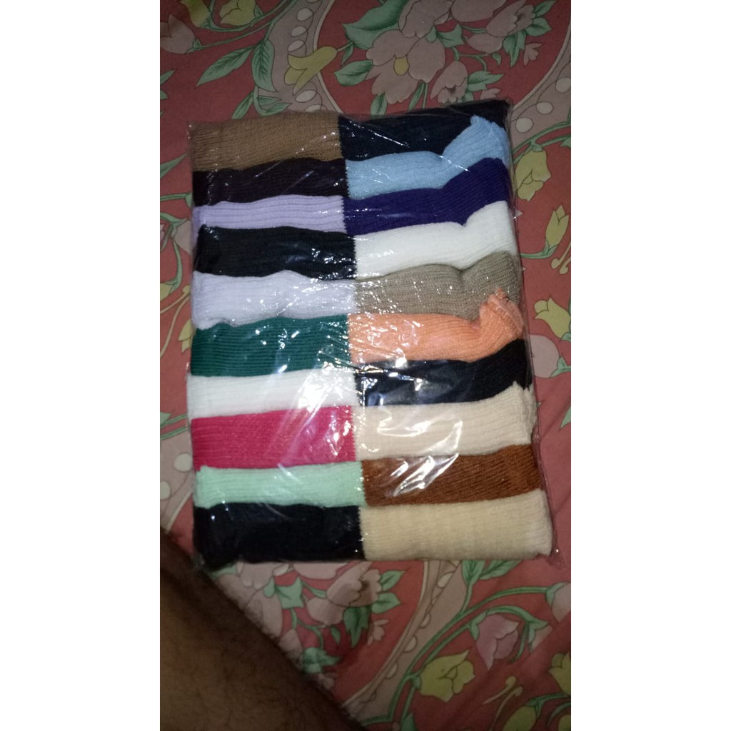 10 PCS bandana ciput rajut 2 warna two tone / inner hijab dalaman