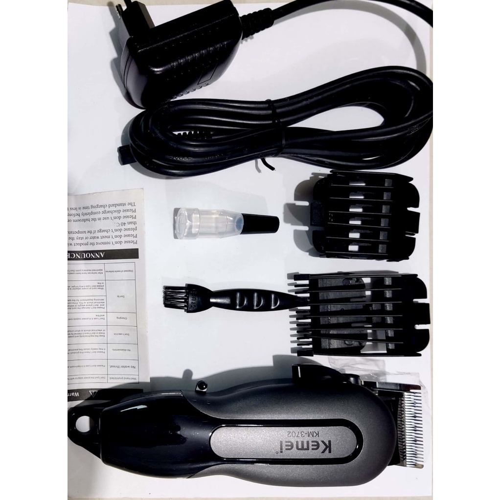 original kemei km-3702 new professional hair clipper rechergeable