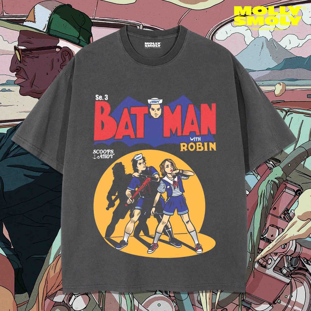 KAOS BATMAN AND ROBIN OVERSIZE KARTUN | KAOS OVERSIZE | KAOS VINTAGE | BATMAN
