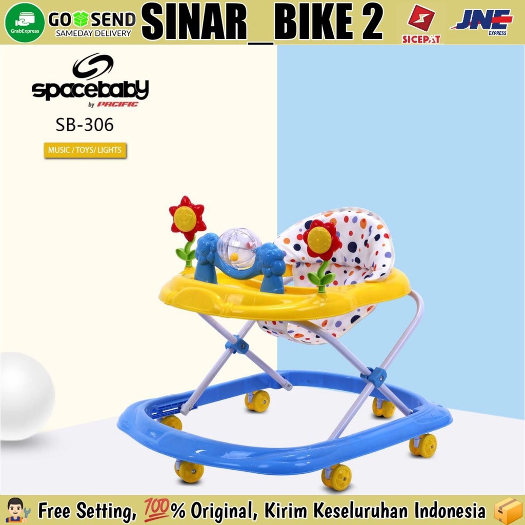 Baby Walker SPACEBABY SB 306 Alat Bantu Belajar Jalan Anak Bayi