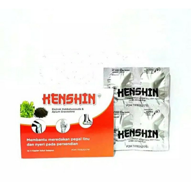 KENSHIN TAB 4'S OBAT PEGAL LINU DAN NYERI SENDI