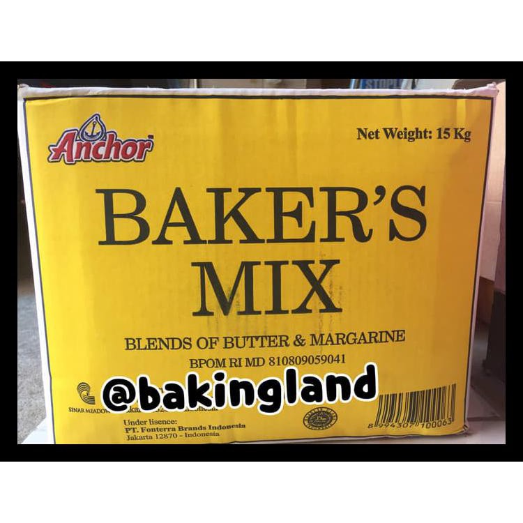 

BAKERS MIX BUTTER BLEND MARGARINE 500GR KODE 451