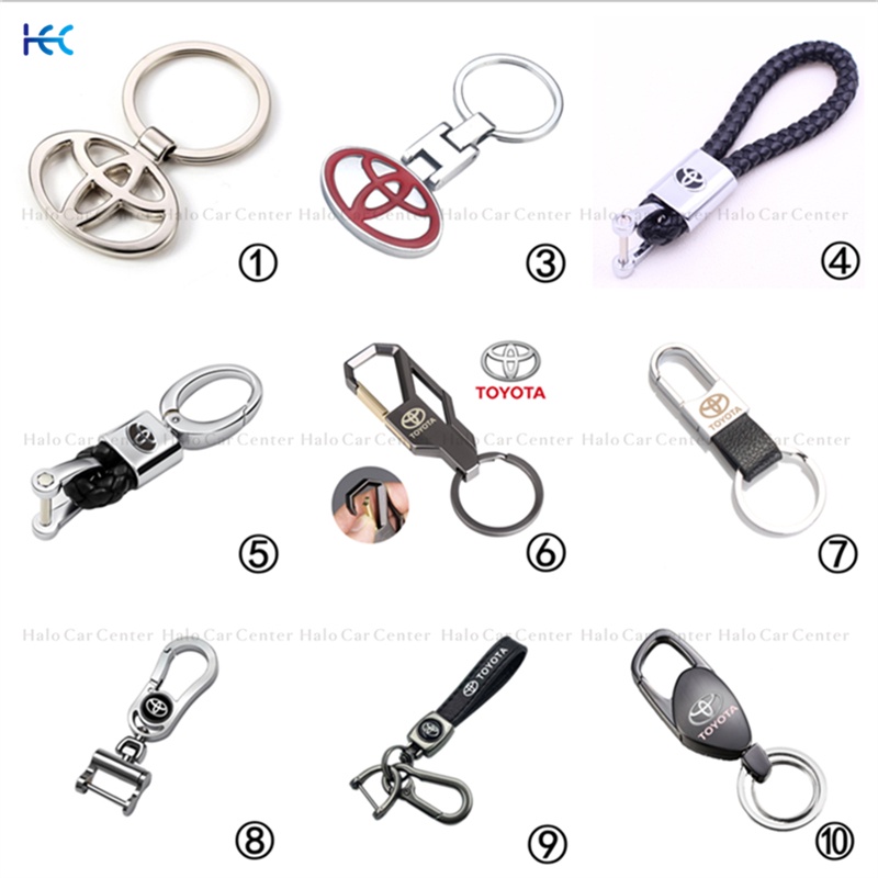 【Ready Stock】Alloy Metal Logo Motorcycle Keychain Car keychain SET for Toyota