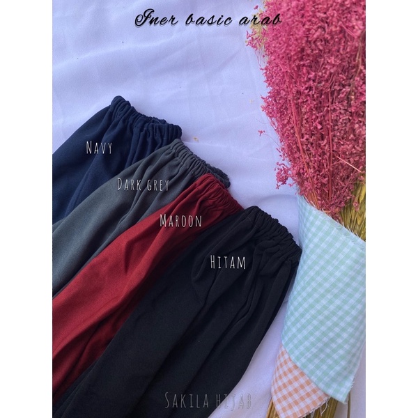 Iner Basic Arab / Ciput Jersey Lycra / Bandana Arab