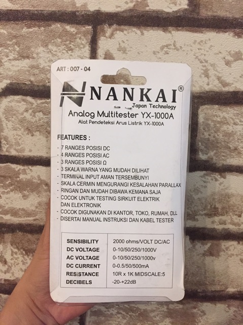 Multitester Analog Mini Nankai YX-1000A