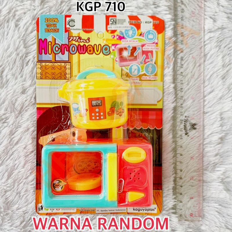 MAINAN KGP 710 MINI MICROWAVE & MAGICOM RICE COOKER OVEN MASAK MASAKAN KITCHEN SET COOKING