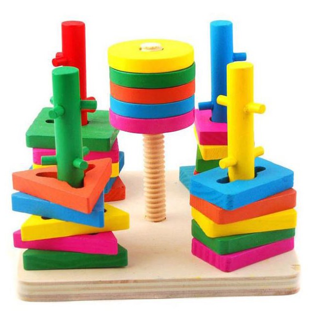 TweedyToys - Menara Kayu Lima Kunci