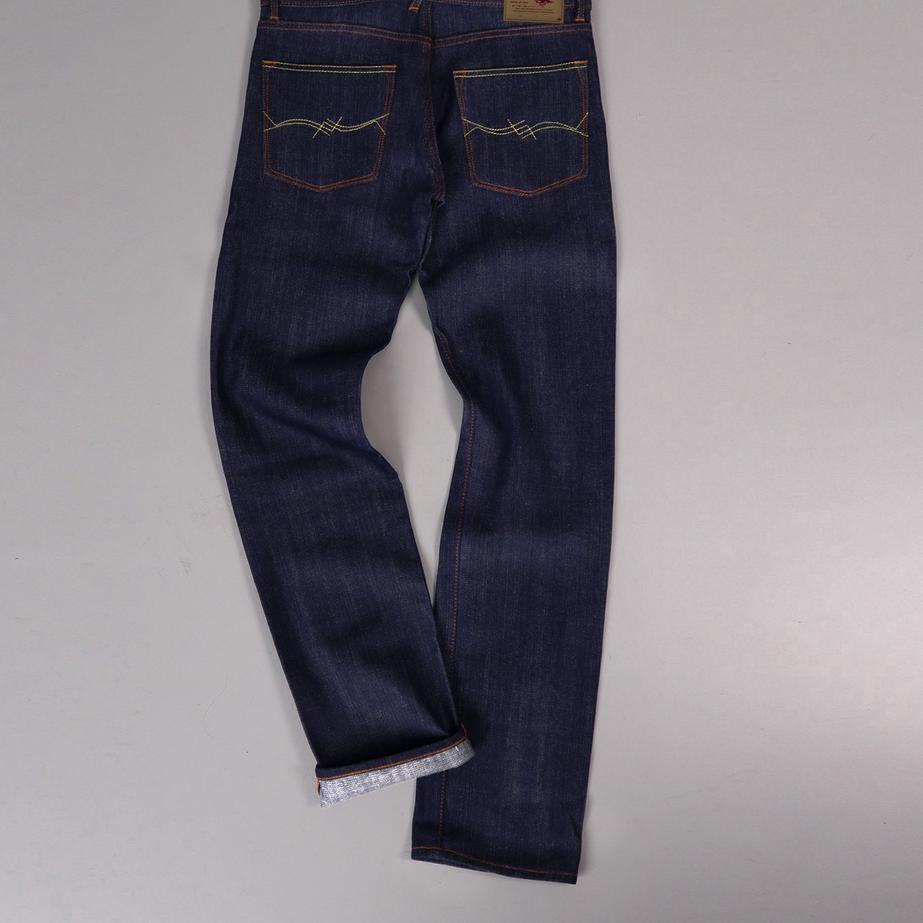 (BOOMING) Classyland - Celana Jeans Basic Line - Djoeang 14oz Sanforized Deep Blue