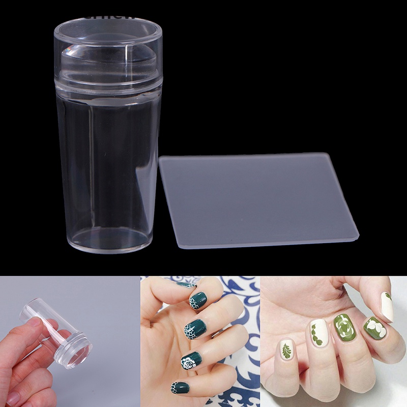 [FULL] 1Pc Nail Art Stamping Stamper Plate Scraper Laser Clear Plate Transfer Kit Tools