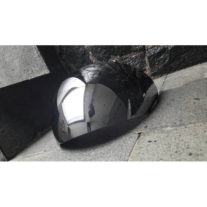 kaca helm / visor kyt dj maru silver/krom/chrome