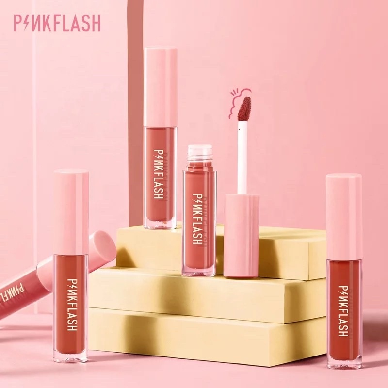 PINKFLASH 100% ORIGINAL Melting Matte Lipcream Waterproof Lipstick Cosmetics