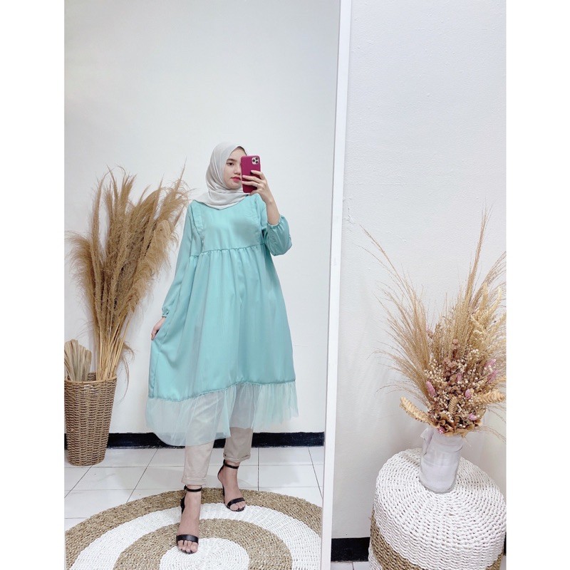 babydoll tile tunik / tunik busui / tunik tile / tunik polos