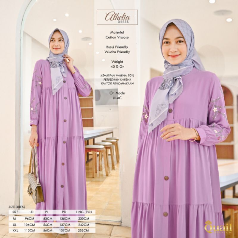 ATHELIA DRESS QUAIL/ELMUMTAZA