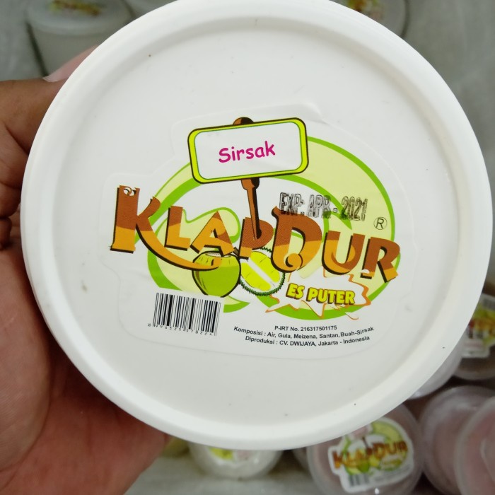 

Klapdur Es Krim Es Puter Rasa Sirsak / pack