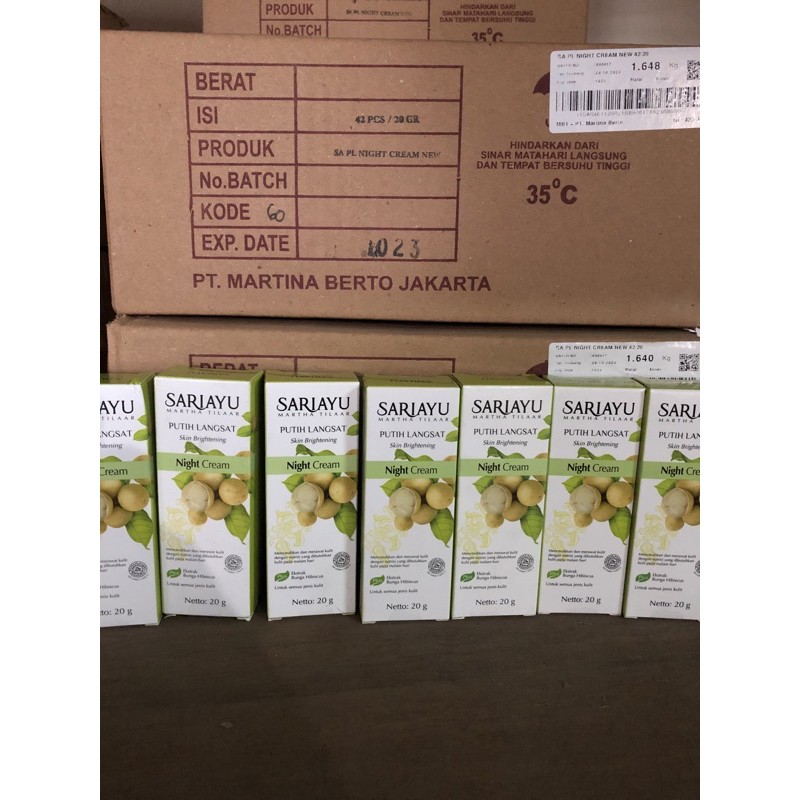 Sariayu putih Langsat Night Cream