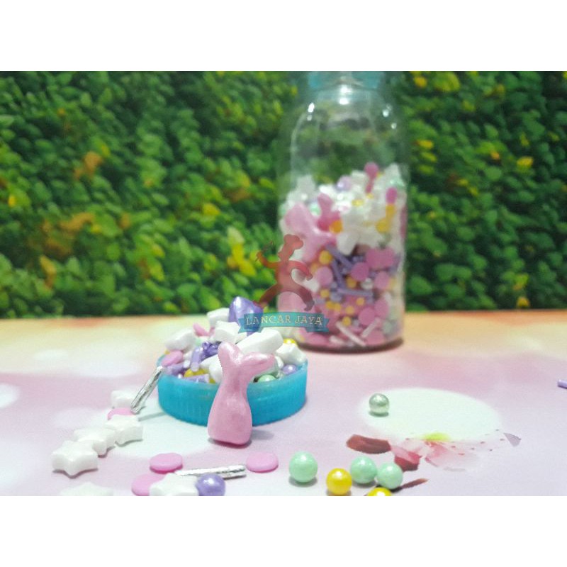 

Spikel Mix Playground Merah/ Sprinkle Hiasan Tart/ Springkle Mermaid 50gr
