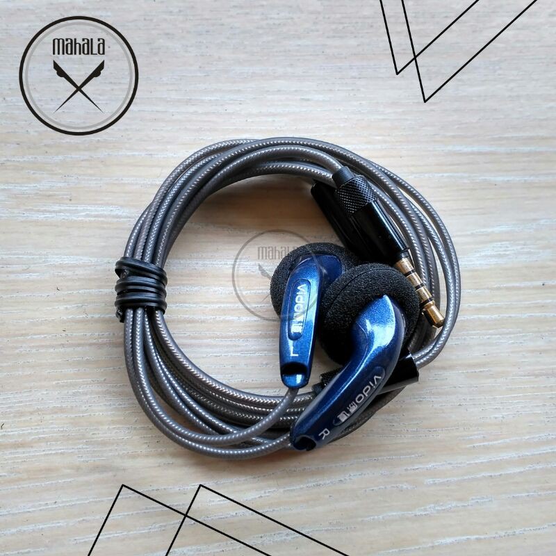 DIY Earbud Black Vido Recable with Mic (Small)