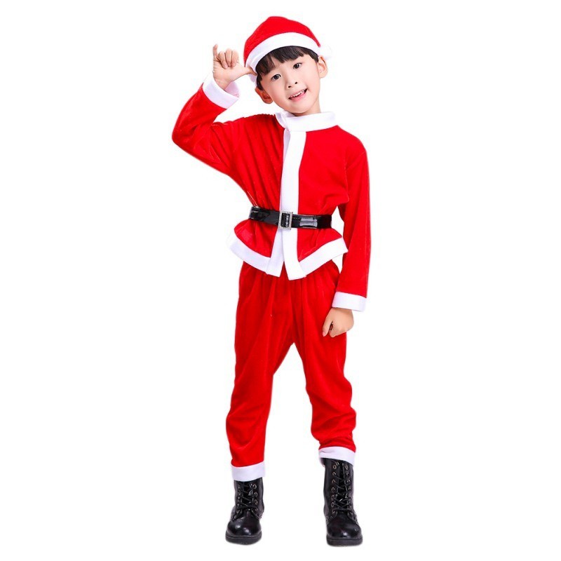 Baju Santa Claus Natal 3in1 Untuk Anak Cowok Dan Wanita/Kostum Natal