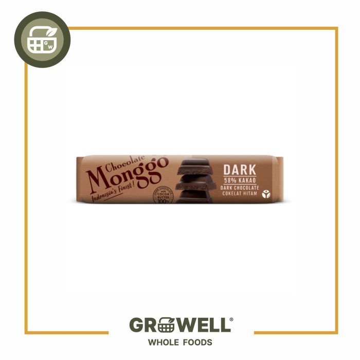 

MONGGO CHOCOLATE BAR DARK 58% 40GR