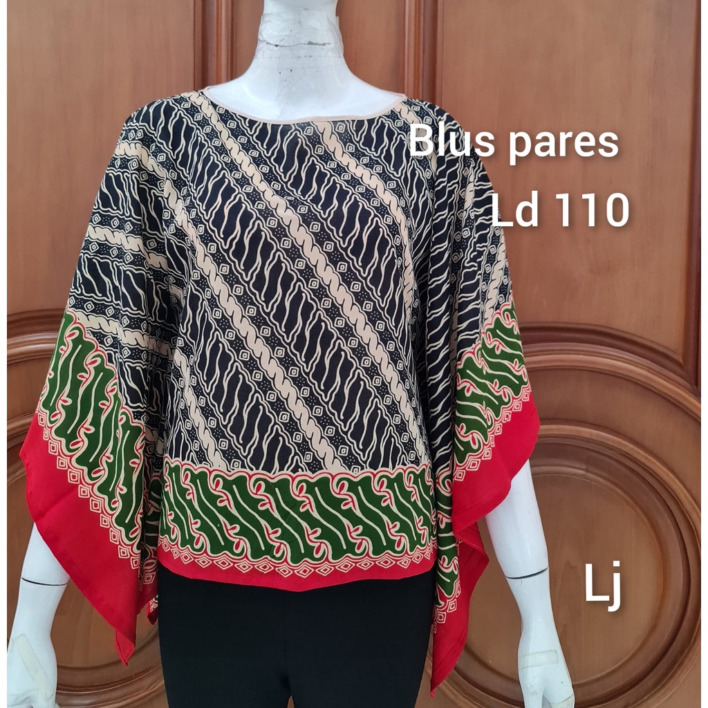 Blus parisa #3 matt katun paris batik solo atasan modern