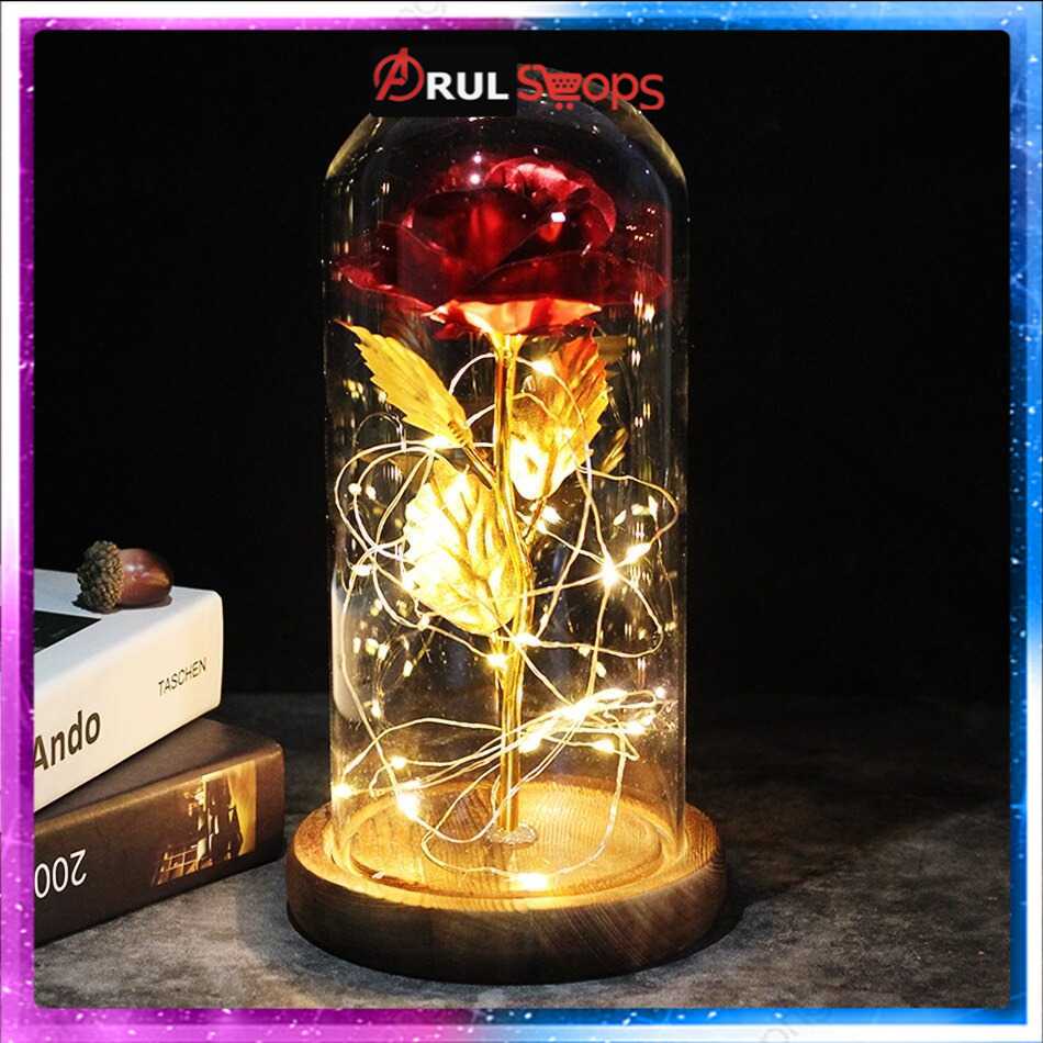 ACEVIVI Bunga Mawar Lampu LED Dekorasi Black Illumination Rose - AC03