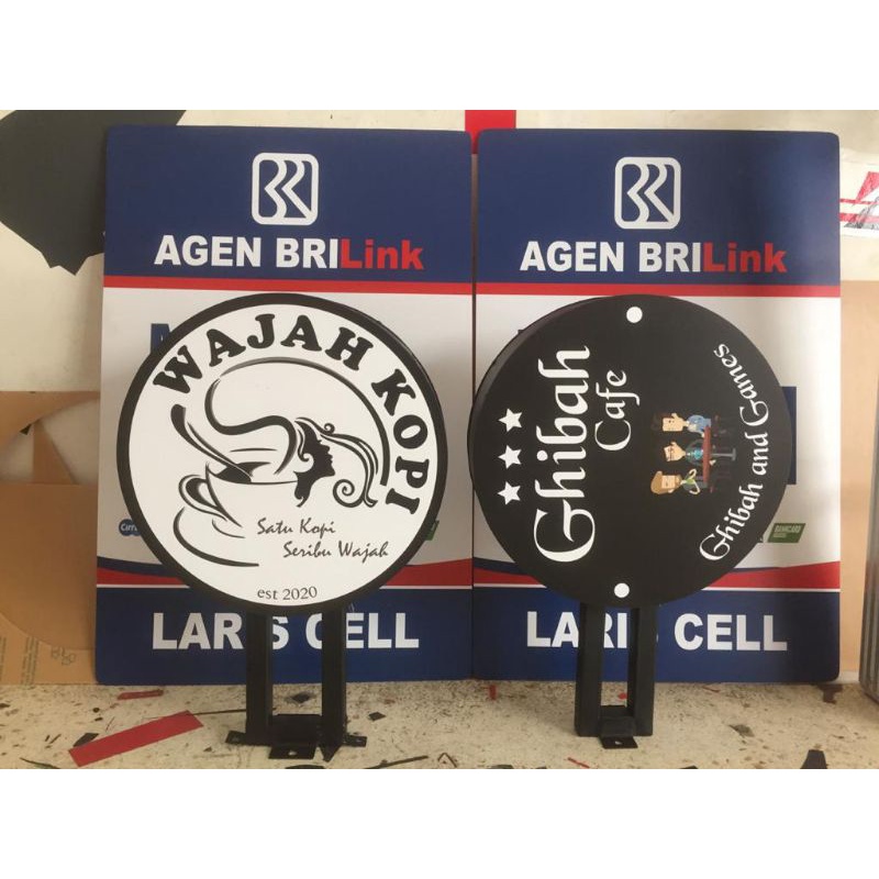 neon box bulat 40 cm