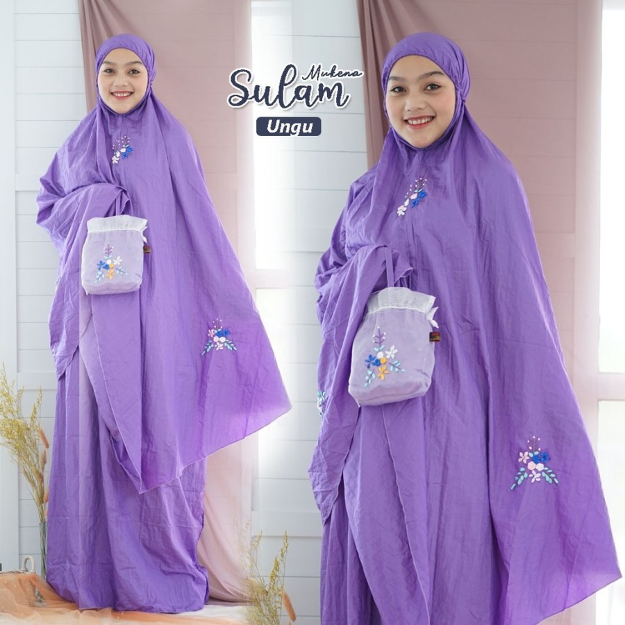 Mukena Sulam Parasut Warna Dan Motif Random