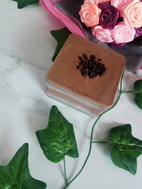 

Double Choco Cake Dessert Box / Cube/ Coklat/ Kue Coklat Lembut
