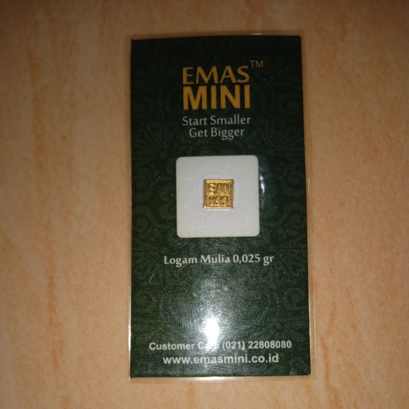 Emas Mini Fine gold 0,025 gram