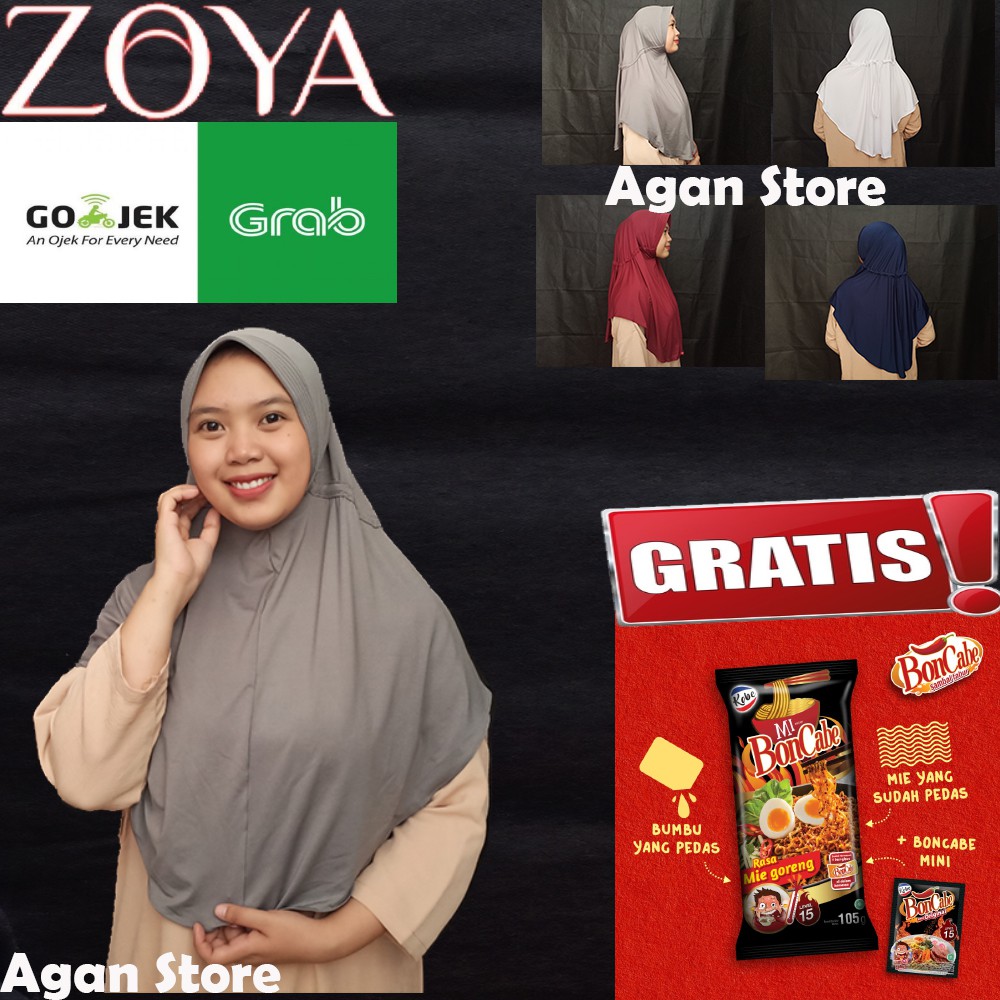 Kerudung Instan Zoya Bergo Husna Casual Hijab Instan Zoya Bergo Husna Casual Jilbab Instan Zoya