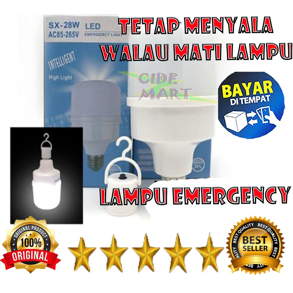 [BISA COD] LAMPU SENTUH EMERGENCY 38 WATT / BOHLAM EMERGENCY LED