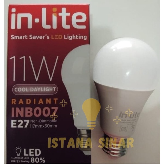 LAMPU LED INLITE IN-LITE 12W 12 W / WATT  / WT BOHLAM BERGARANSI