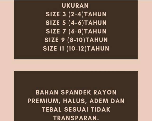 Biiu Legging Wudhu Anak Legging Anak Bahan Kaos