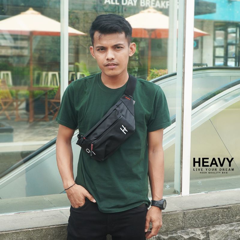 Heavy Official Shop - Tas pinggang pria waistbag waterproof | Heavy.bags pnck-1038 | Tas pria