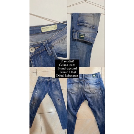preloved celana jeans 3second