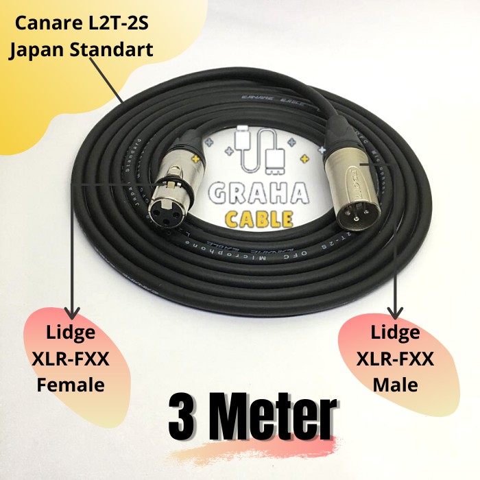 Kabel Mic Audio XLR 3 Meter