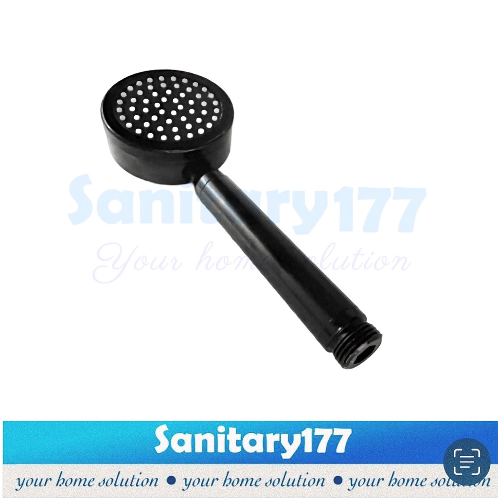 Kepala shower Stainless HITAM 1022-Head hand shower mandi semprotan air stenlis anti pecah black minimalis