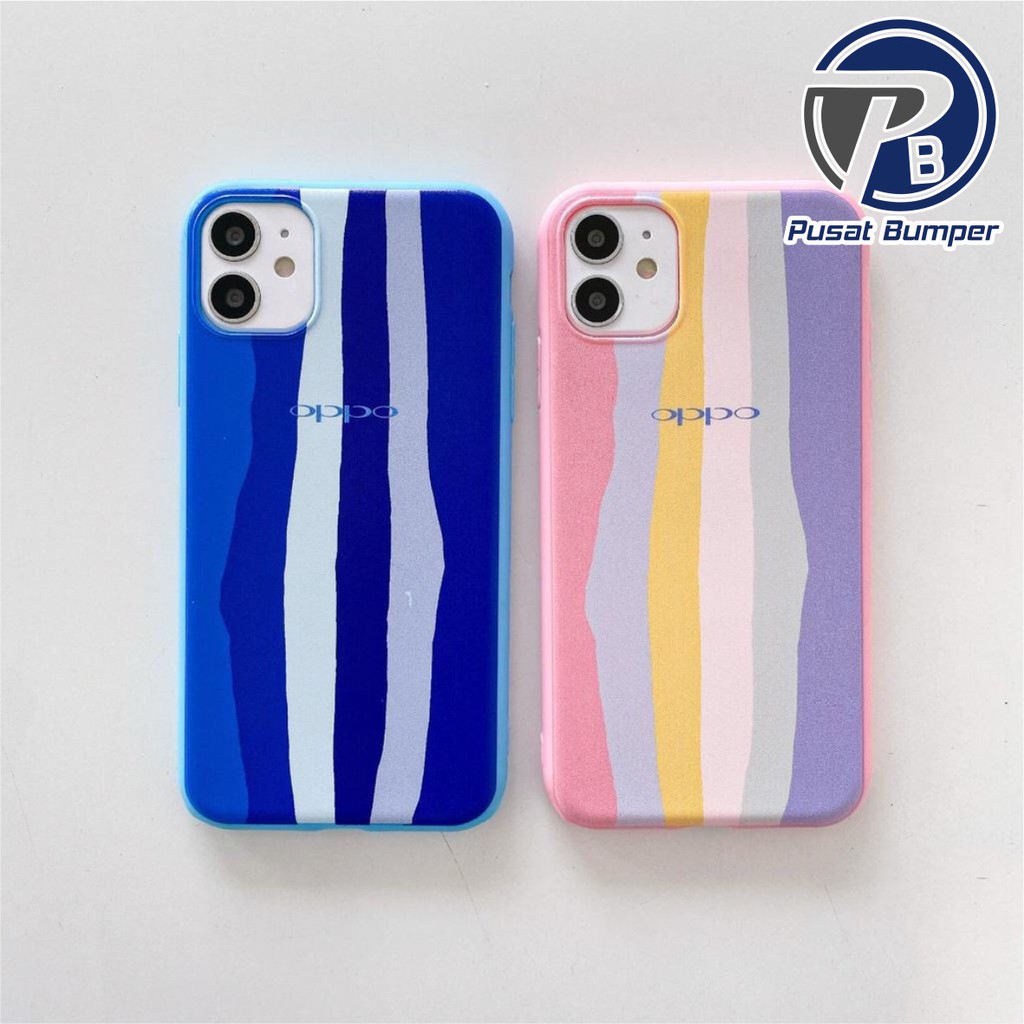 SS046 SOFTCASE RAINBOW OPPO A31 A8 A9 A5 A15 A15S A16 A52 A92 A53 A33 2020 A74 A95 RENO 4 4F 5F A54 A94 A36 A76 9i PB265-3