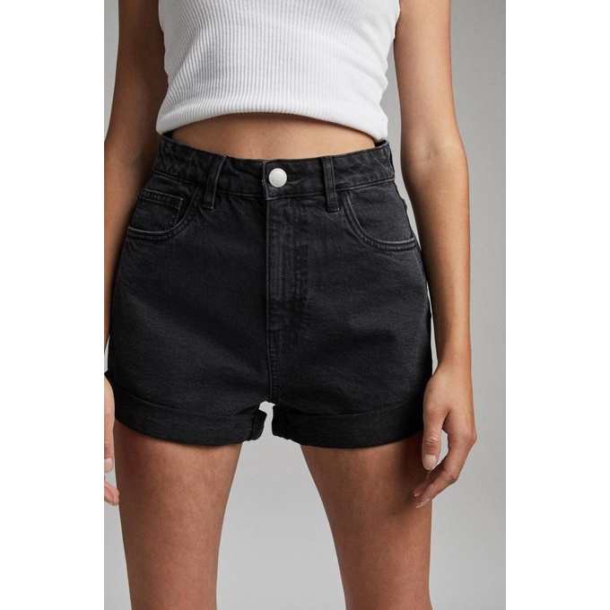 Cotton On - Celana Jeans Wanita - High Rise Clssic Stretch Denim Short