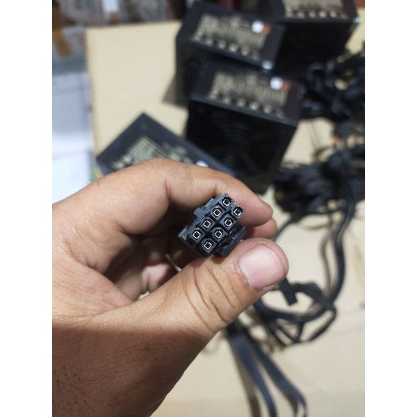 PSU/Power Supply 500W 80+ Hitam Kipas Besar 6 Pin vga